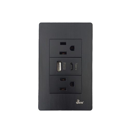 [60.15.INT0711] TOMA DOBLE USB SERIE BUIO  BARI                                                                                         