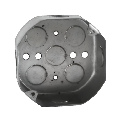 [60.11.541517515] CAJETIN OCTAGONAL(1.0MM) DE 1/2"X3/4" E.M.T. Q-ELETTRO