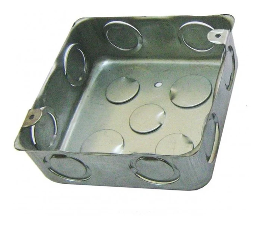 [60.11.521517515] CAJETIN CUADRADO 4X4(1.0MM) DE 1/2"X3/4" E.M.T. Q-ELETTRO
