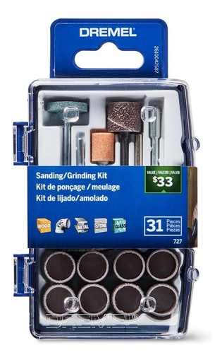 [BH.26150727AB] KIT DE ACCESORIOS PARA PULIDO Y LIJADO 727  DREMEL                                                                         