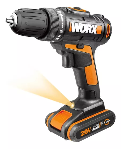 [31.WX101.9] TALADRO ATORNILLADOR 3/8 20V  WORX                                                                           