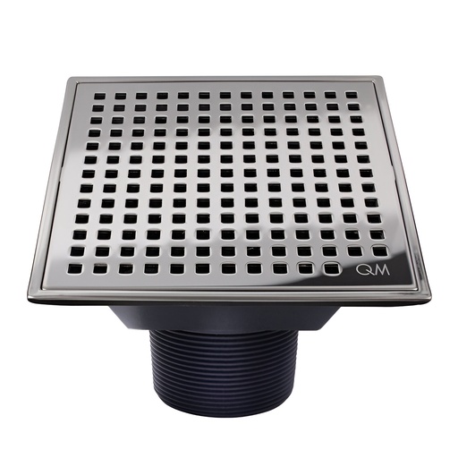 [79.QM.88.100.04PS] REJILLA CUADRADA LAGOS MIRA 4" X 4" PULIDO QM