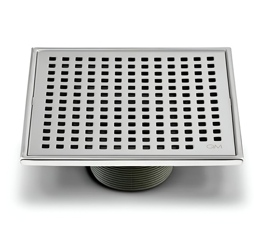 [79.QM.88.100.04ST] REJILLA CUADRADA LAGOS MIRA 4" X 4" SATINADO QM