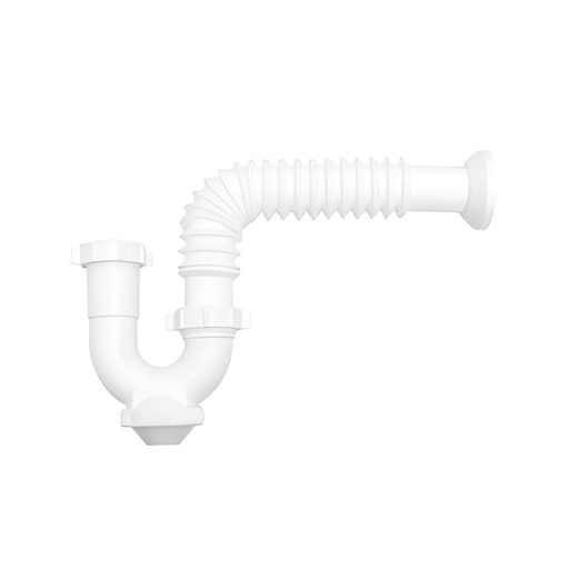 [02.03.PB9065] SIFON FLEXIBLE CORRUGADA C/REGISTRO UNIVERSAL 1.1/2" X 1.1/4" P-B9065 COFLEX