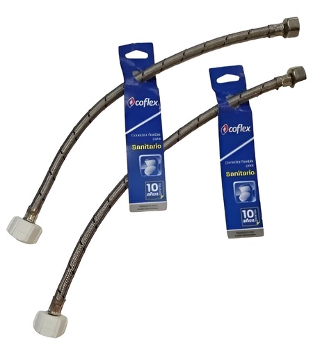 [02.03.EASM40] CANILLA ACERO 1/2 X 7/8 WC 40 CM PP  EAS-M40  COLFLEX                                                                   
