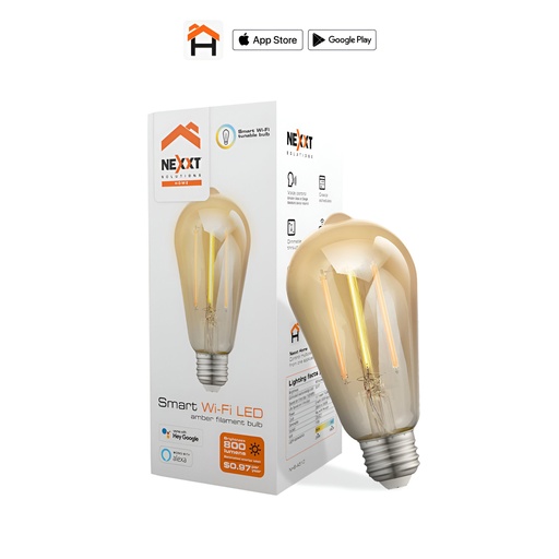 [91.03.NHBA510] BOMBILLO INTELIGENTE DE FILAMENTO LED 110V-ST19 WIFI AMBAR NHBA510 NEXXT