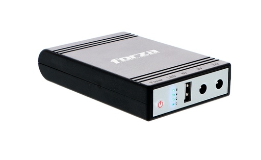 [91.02.DC140USB] MINI UPS DC BATTERY BANK PORTABLE 14W 5/9/12VDC USB DC-140USB FORZA
