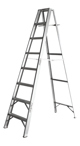 [90.03.CV08] ESCALERA TIJERA ALUMINIO 8 TRAMOS ESTANDAR  ALADINO                                                                     