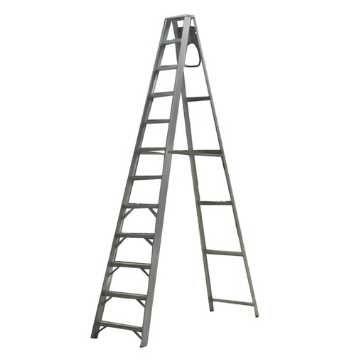 [90.03.CV12] ESCALERA TIJERA ALUMINIO 12 TRAMOS ESTANDAR  ALADINO                                                                    