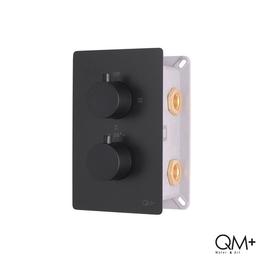 [79.QM.14.800.1008B] DUCHA MIXER MONOMANDO QM+ SUPREME 3 FUNCIONES BLACK