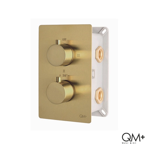 [79.QM.14.800.1009G] DUCHA MIXER MONOMANDO QM+ SUPREME 3 FUNCIONES GOLD