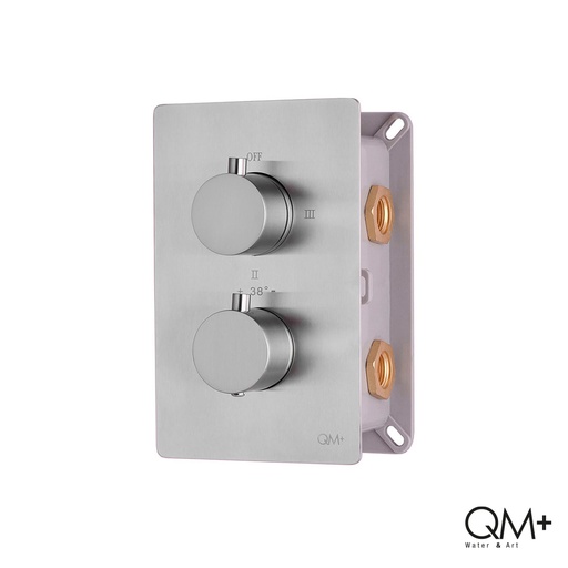 [79.QM.14.800.1007S] DUCHA MIXER MONOMANDO QM+ SUPREME 3 FUNCIONES SATIN                                               