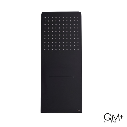 [79.QM.14.800.1014B] DUCHA PARED QM+ SUPREME 2 FUNCIONES CASCADA/LLUVIA BLACK 
