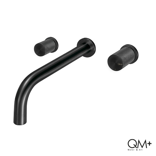 [79.QM.14.800.1005B] GRUPO LAVAMANOS A PARED QM+ SUPREME CM BLACK                            