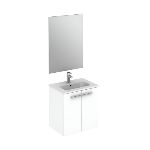 [06.03.123150] MUEBLE 50 STREET 2C 35 BLANCO 50X50X35CM, INCLUYE ESPEJO, ROYO