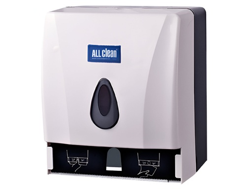 [06.ACC.NJCD8218A] DISPENSADOR DE PAPEL DUAL BLANCO ROLLO Y SERVILLETA, ALL CLEAN