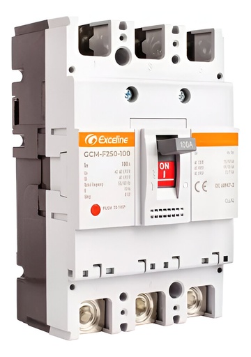 [90.02.GCM-F250-225] INTERRUPTOR TERMOMAGNETICO 225A  DE CAJA MOLDEADA, 3 POLOS, AJUSTE CORRIENTE NOMINAL, EXCELINE                          
