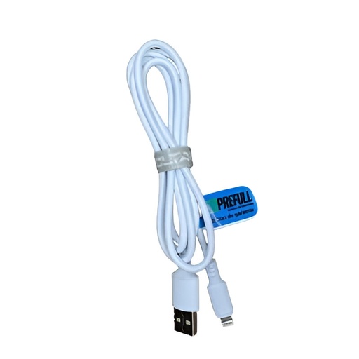 [91.04.726367898523] CABLE DE CARGA USB-APPLE LIGHTNING 1 MTS, 100PREFULL                                                                    