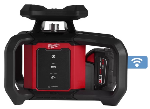 [31.01.3701-21T] NIVEL LASER GIRATORIO EXTERIOR ROJO M18 C/RECEPTOR, MILWAUKEE                                                           
