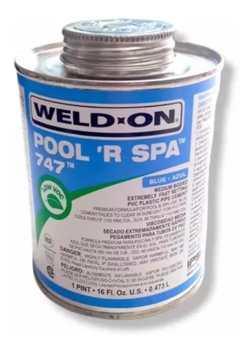 [09.01.616] PEGA PVC 1/8 GAL (1 PINT)  747 WELD ON                                                                                  