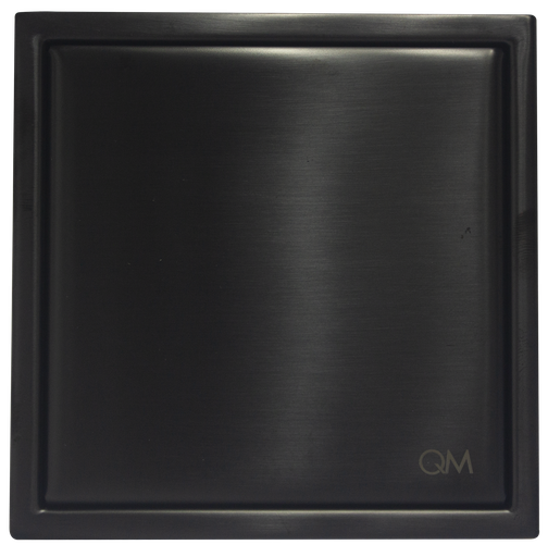 [79.QM.14.100.2013] CENTRO PISO CUADRADO MIRA  4" X 4" BLACK QM 