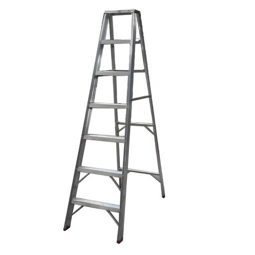 [90.03.CV07] ESCALERA TIJERA ALUMINIO 7 TRAMOS ESTANDAR, ALADINO                                                                     