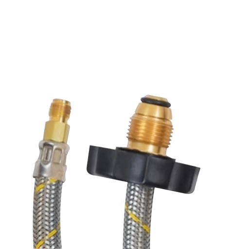 [02.03.EAGB60] CANILLA ACERO P/GAS  FLARE 3/8" X 60CM EAG-B60 COFLEX                                                                   