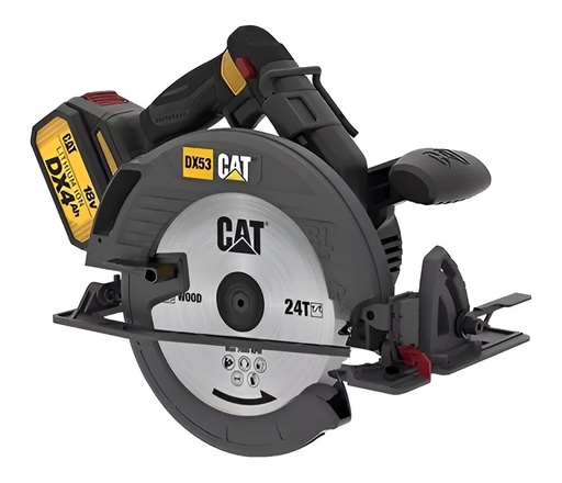 [31.DX53KC0140] KIT SIERRA CIRCULAR 7-1/4" 18V BRUSH, CON BATERIA 4.0Ah/CARGADOR, DX53, CAT                                             