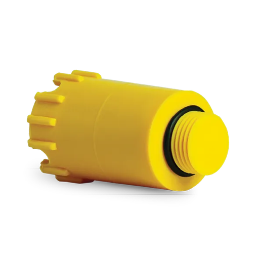[79.14.DSD201A] TAPON DE PRUEBA 20 MM (1/2"), LINEA AMARILLA, DONSEN                                                                    