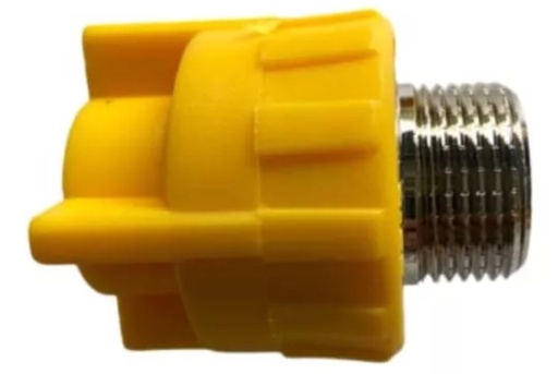 [79.14.DSB302A] ADAPTADOR MACHO 20 MM X 3/4" C/ROSCA, LINEA AMARILLA, DONSEN