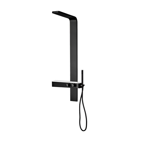 [79.QM.14.800.1020B] TORRE DE DUCHA QM+ SUPREME CON MIXER Y DUCHA BLACK                          