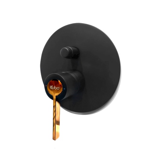 [06.07.KUBO121RGE] GRUPO DUCHA BAÑERA NEGRO ROSE GOLD KUBO121RGE KUBO