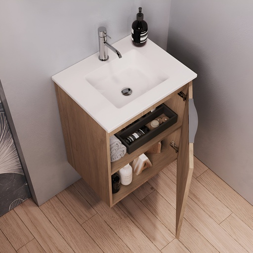 [06.07.KUBO50TIME] MUEBLE TIME 50 C/LAVAMANOS Y ESPEJO KUBO50TIME KUBO