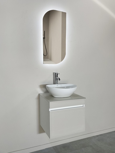 [06.08.6110C] MUEBLE JAMAICA WENGUE C/LAVAMANOS+ESPEJO+GRIFERIA+DESAGUE 6110C ECOBAÑOS