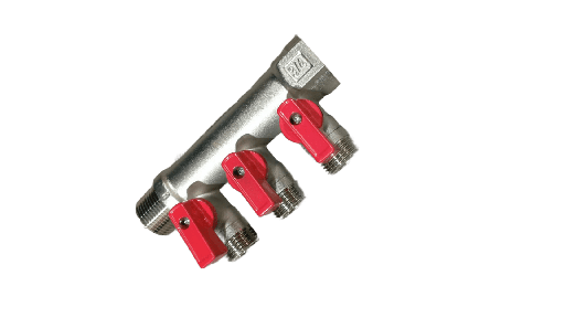 [79.30.FS53/4-1/2X2AF] MANIFOLD C/VALVULAS 3/4-1/2X2 SALIDAS AGUA FRIA PEX-AL-PEX AGUA RIIFO