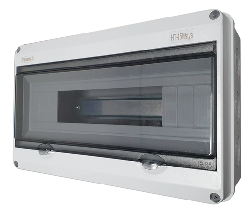 [60.11.CAJ.HT-18] TABLERO DE DISTRIBUCION SUPERFICIAL INTEMPERIE 18 CIRCUITOS 31X20X10.8CM IP65 HT-18 TOSUN            