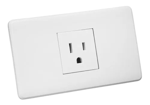 [60.12.GM86D] TOMA SENCILLA 2P+T BLANCO GENEMAX