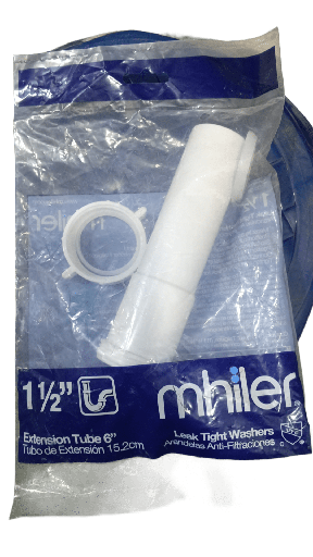 [79.M42126] EXTENSION PLASTICA 1.1/2" C/TUERCA 15.2CM MHILER