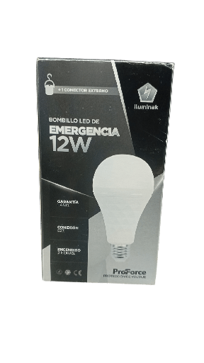[60.11.XK12AS] BOMBILLO DE EMERGENCIA 12W, PROFORCE, RECARGABLE, ILUMINAK