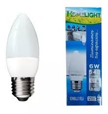 [60.13.000723] BOMBILLO VELA 6W, BLANCO, E14, HOMELIGHT
