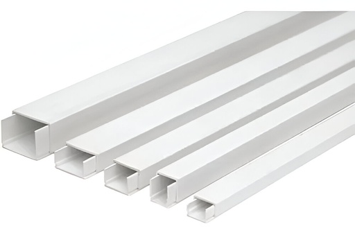 [60.12.100301] CANALETA 20X10MM AF301, BLANCA, GENEMAX