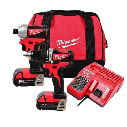 [31.01.2900-22CTBP] COMBO M18 BRUSHELESS C/BOLSO, MILWAUKEE