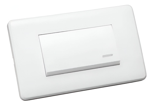 [60.12.GM86D-1M] INTERRUPTOR SENCILLO BLANCO, GENEMAX
