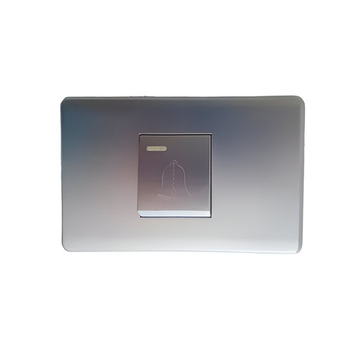 [60.12.GM86D-13S] INTERRUPTOR TIMBRE, ALUMINIO, GENEMAX