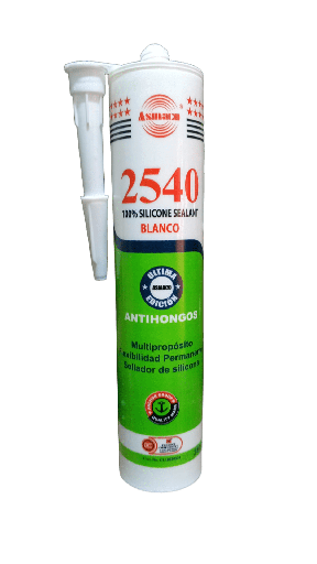 [09.01.569] SILICON BLANCO CARTUCHO 280 ML, BAÑOS Y COCINA