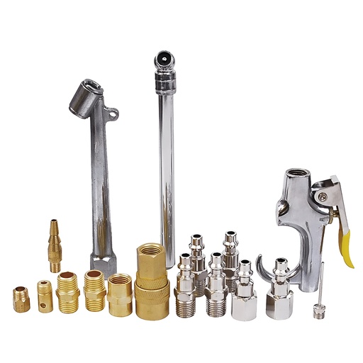 [30.31.108141] JUEGO DE ACCESORIOS P/COMPRESOR, 17PZAS, SURTEK