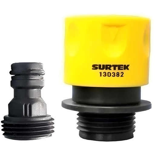 [30.31.130382] CONECTOR RAPIDO MACHO CON ADAPTADOR HEMBRA 1/2", 2PZAS, SURTEK