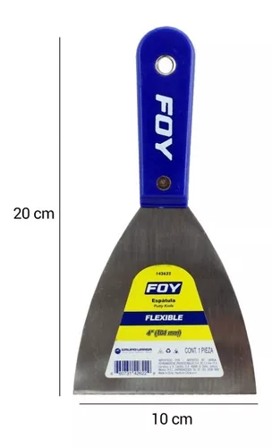 [30.31.142622] ESPATULA FLEXIBLE MANGO PLASTICO 4", FOY