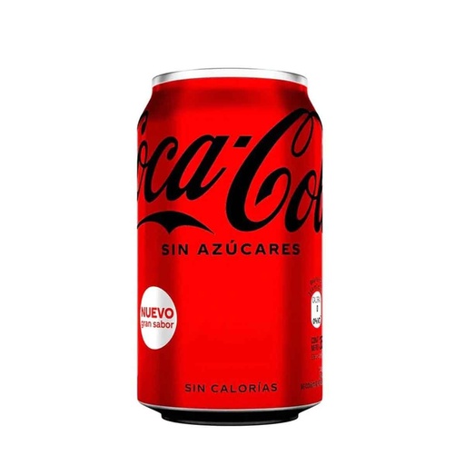 COCA COLA DE LATA  S/AZUCAR 355 ML
