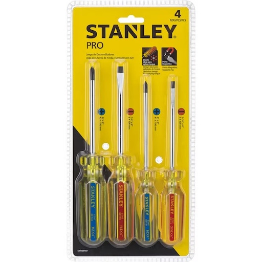 [58.58-01.ST-STHT69169] JUEGO DE DESTORNILLADORES PRO 4PZAS, STANLEY